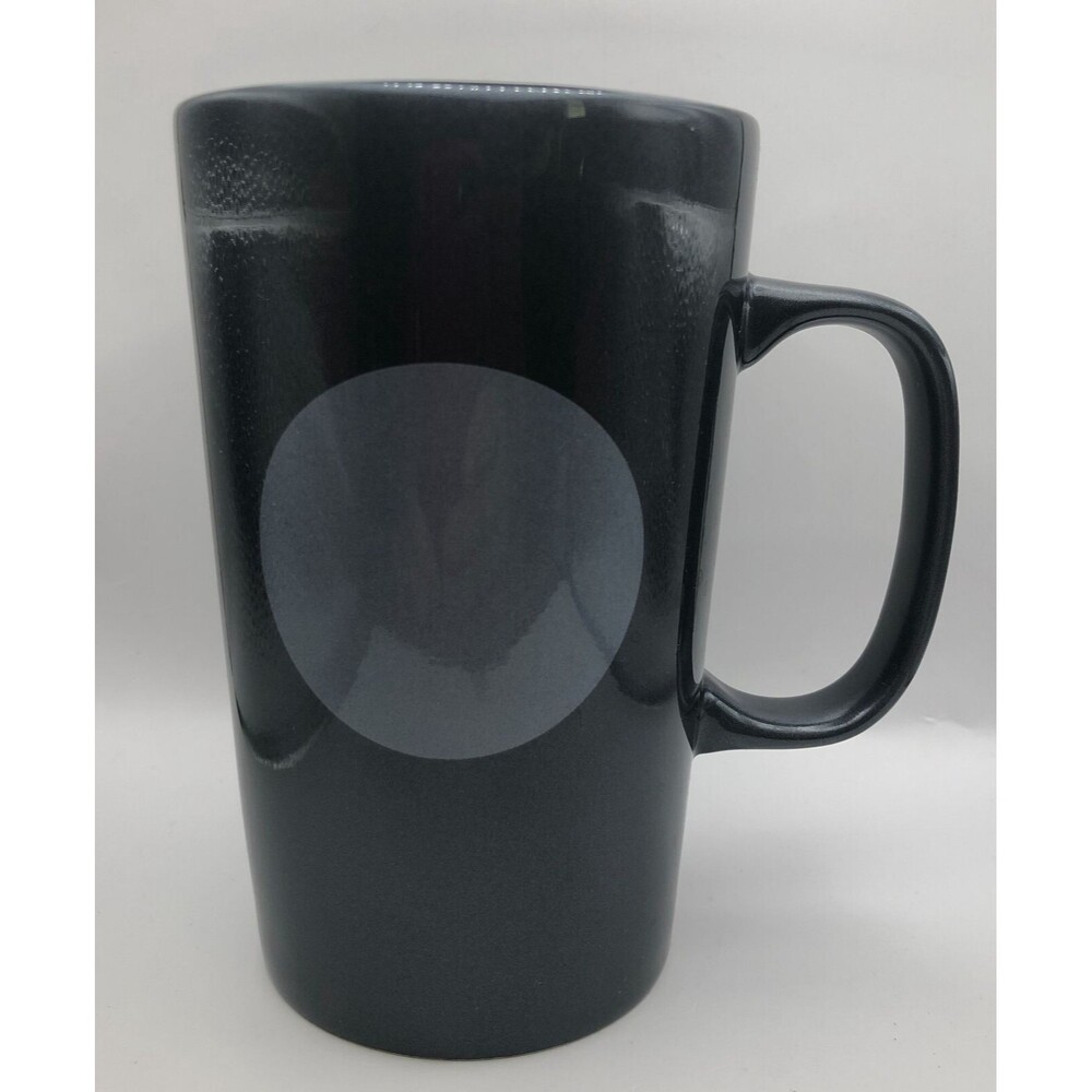 Starbucks Dot Collection Coffee Tea Mug Cup 2014 Metallic Black Grey Tall 16oz